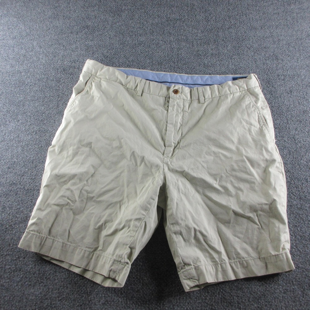 Polo Ralph Lauren Shorts Mens 38 Beige Classic Fit Chino 9 Inseam Cotton Casual